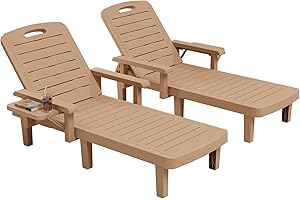UDPATIO Oversized Resin Lawn Chairs Set of 2