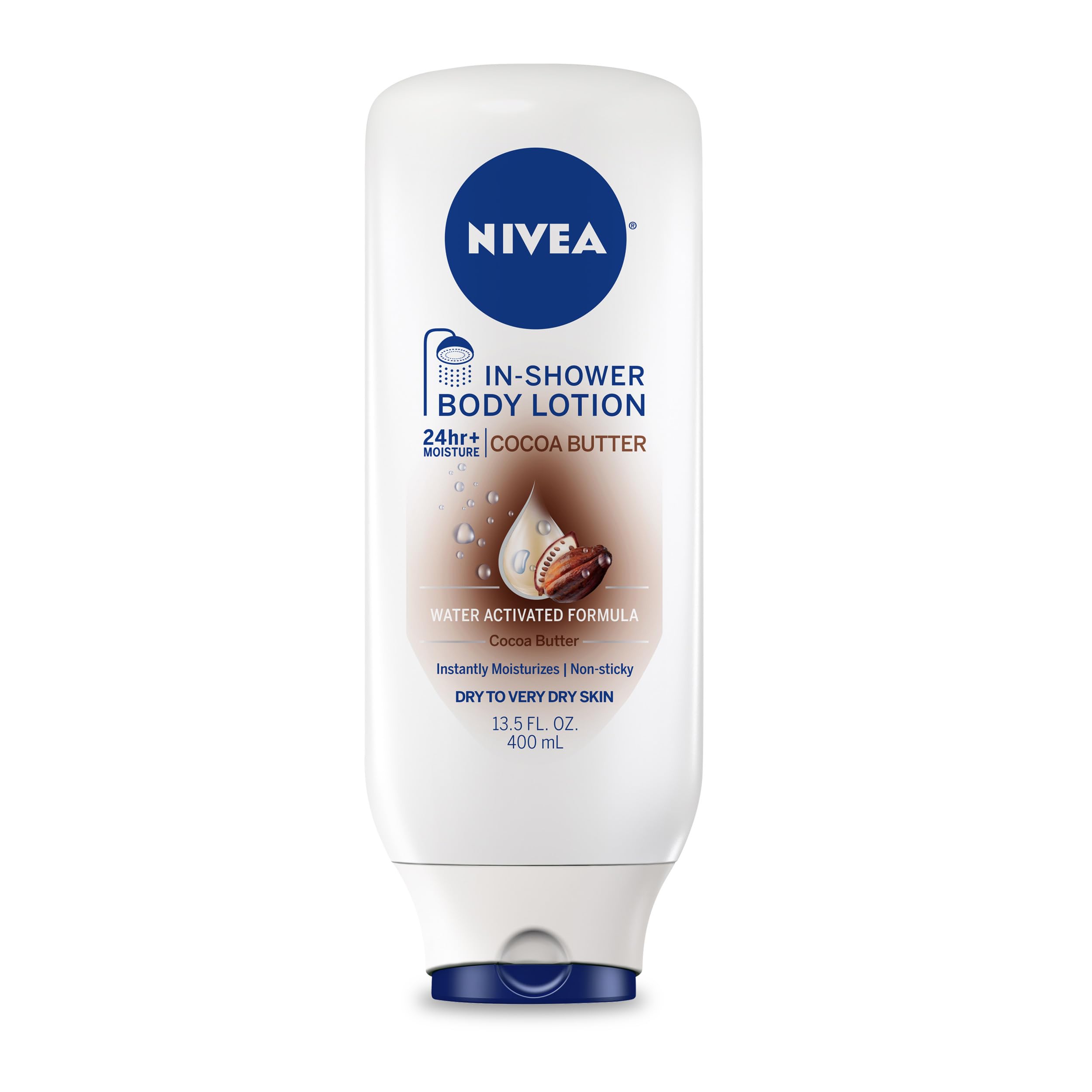 NIVEA Cocoa Butter In-Shower Lotion - 24 Hour Moisture -1