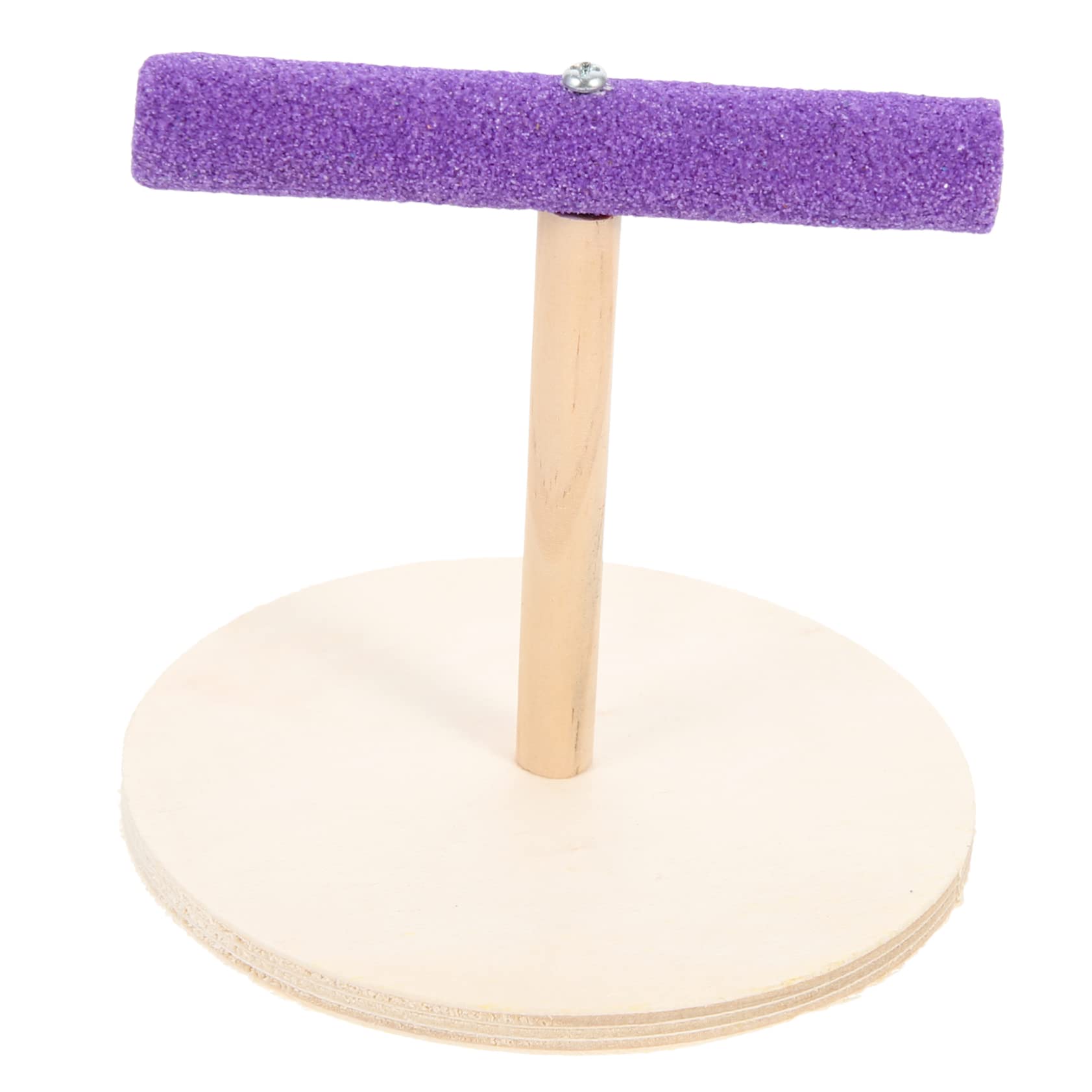 VANZACK Bird Toy Stand Wooden Perch for Parrots Natural Material for Pet Health