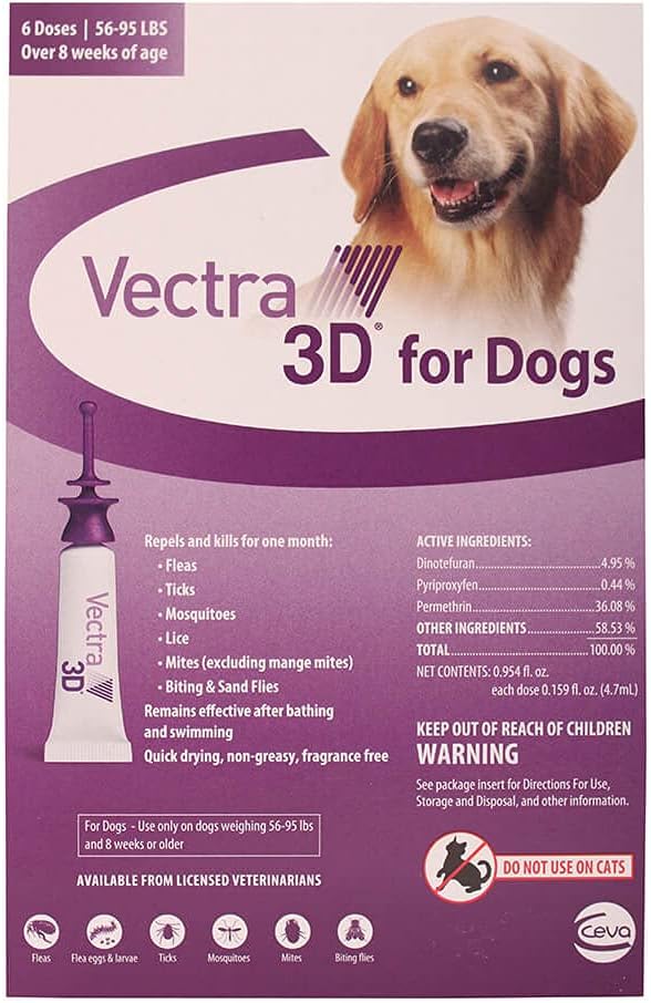 flea tick vectra 3d