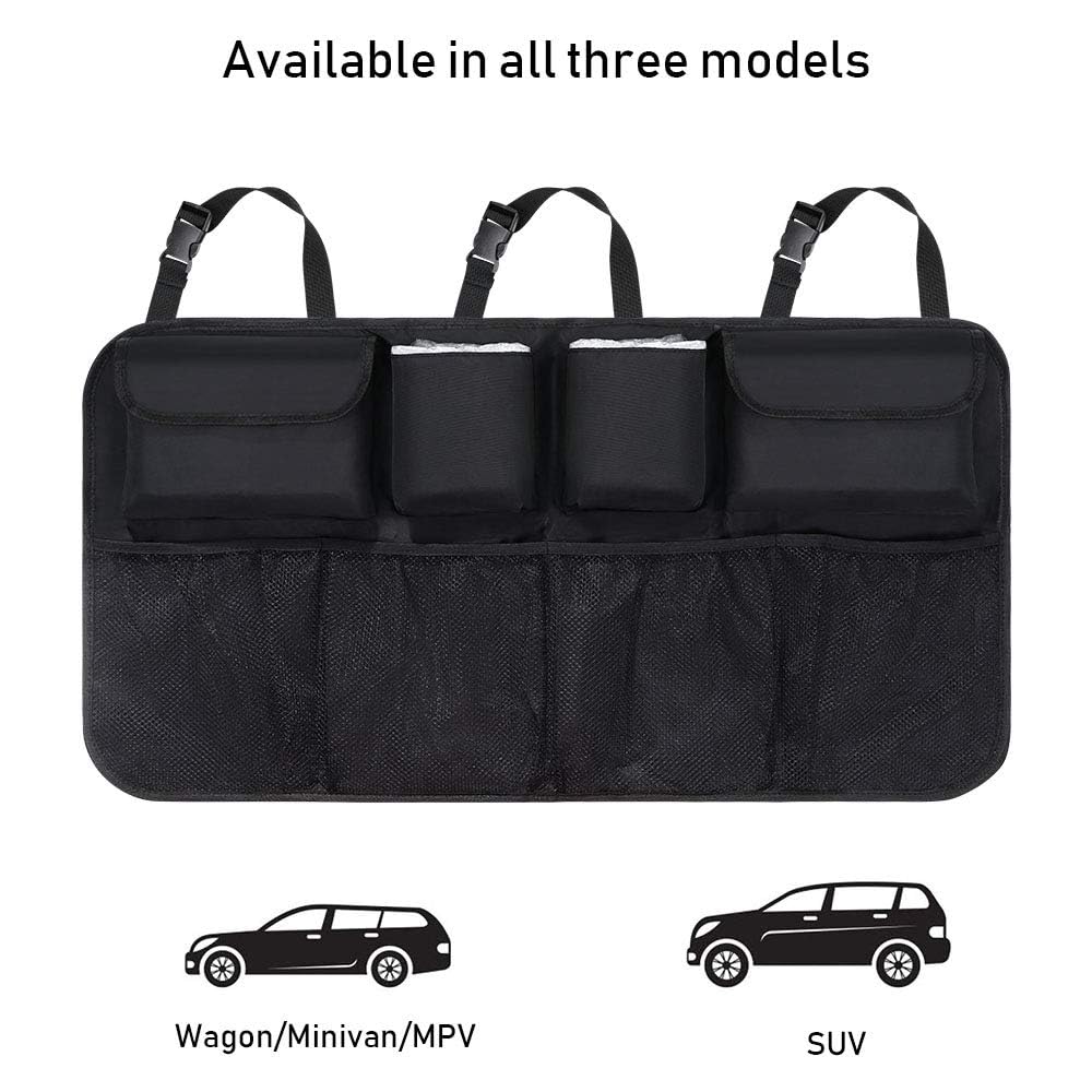 URAQT Organizer Sedile Posteriore Auto, Impermeabile Organizzatore Sedile Posteriore Auto, Pieghevole Organizer per Sedile Posteriores Auto per SUV