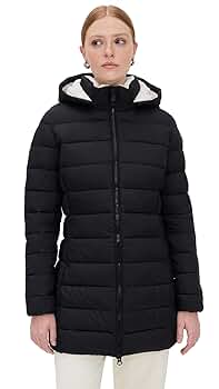ジャケット SAVE THE DUCK Woman Jacket Rope D31600WGRIN20 40015 Woman's animal free hooded puffer jacket Daisy in blush pink