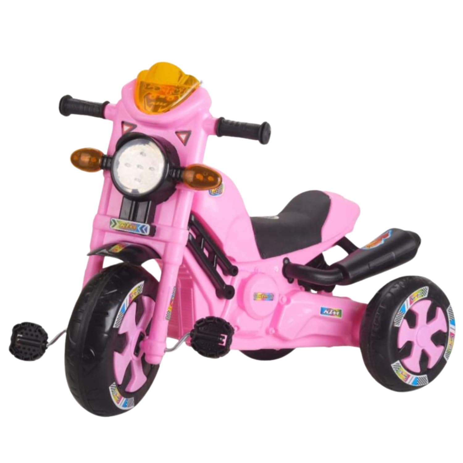 Balaji Trading Company Turbo Bike Pedal Tricycle for Kids | Musical Horn & Lights | Ages 3-6 | Pink (B0DD46R26K) Amazon Price History, Amazon Price Tracker