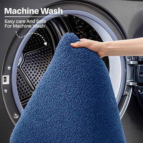 Image of enera Microfibre Bath Mat | Soft & Absorbent 2650 GSM | Non-Slip Latex Backing | Quick Dry, Washable Multipurpose Floor Mat for Bathroom, Bedroom, Kitchen & Home (Opella 40 x 60 cm) (Midnight Blue)