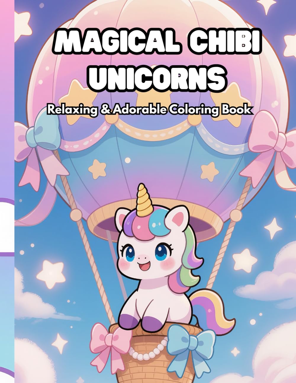 Magical Chibi Unicorns Coloring Book: A Cute and Easy Coloring Adventure for Kids
