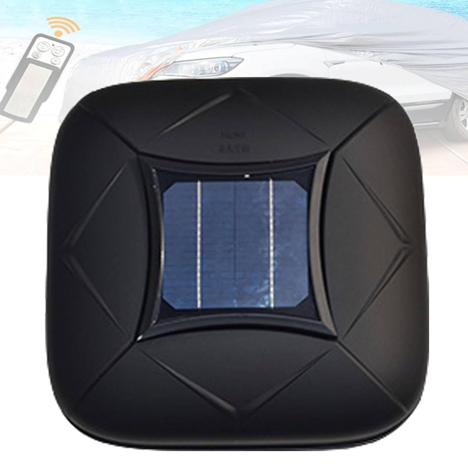Sunseota Smart Waterproof Car Cover, Solar Automatic Car Cover with Remote Control, Car Cover Solar Charging, Quick 30s Open, All-Weather Protection for Sedan SUV MPV, Multiple Sizes Black-3L