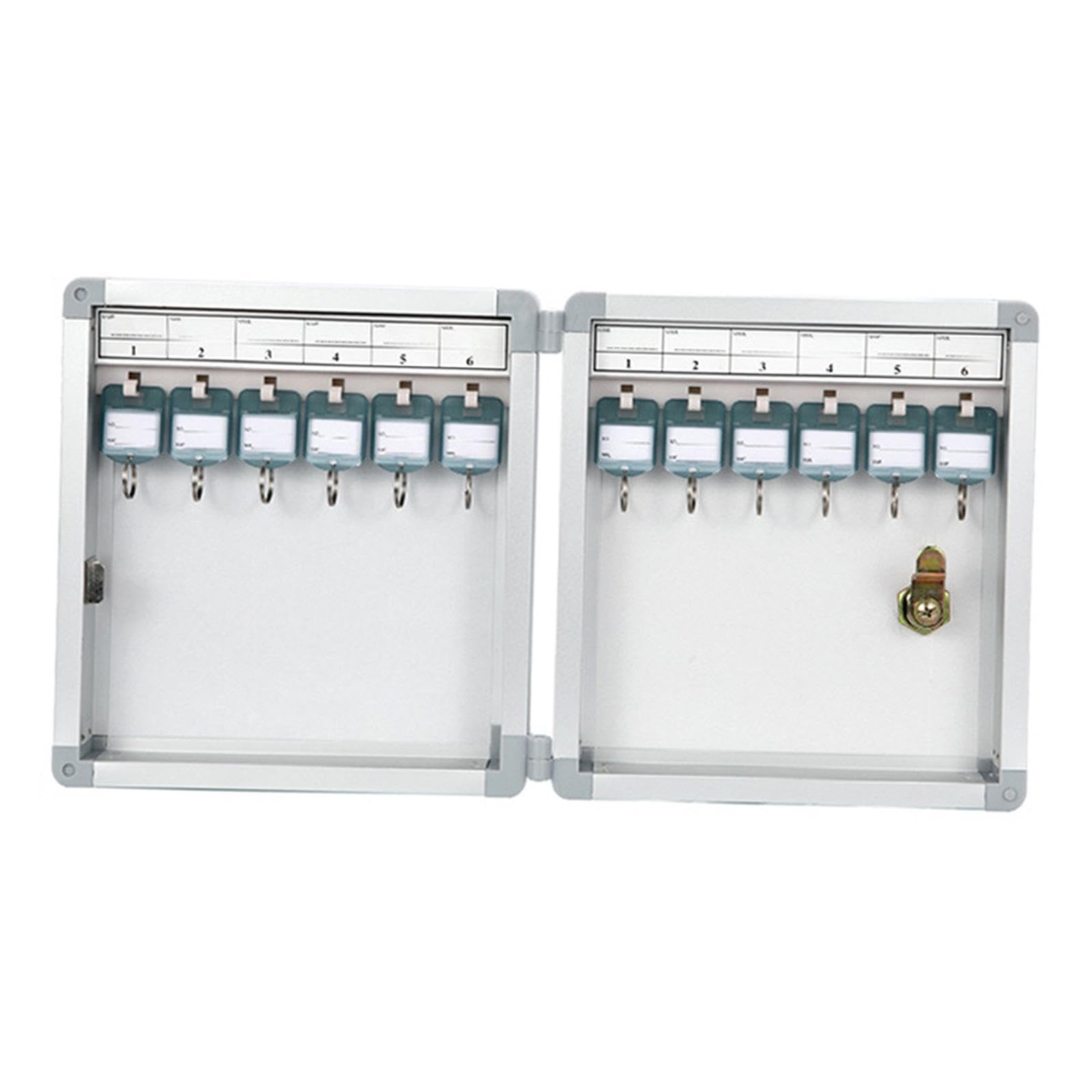 Porte-clés Sécurisé, Rangement pour Clés avec Serrure, Armoire de Rangement, étiquettes à Clés Amovibles, Index, Alliage D'aluminium, Idéal pour L, Position des 12 touches