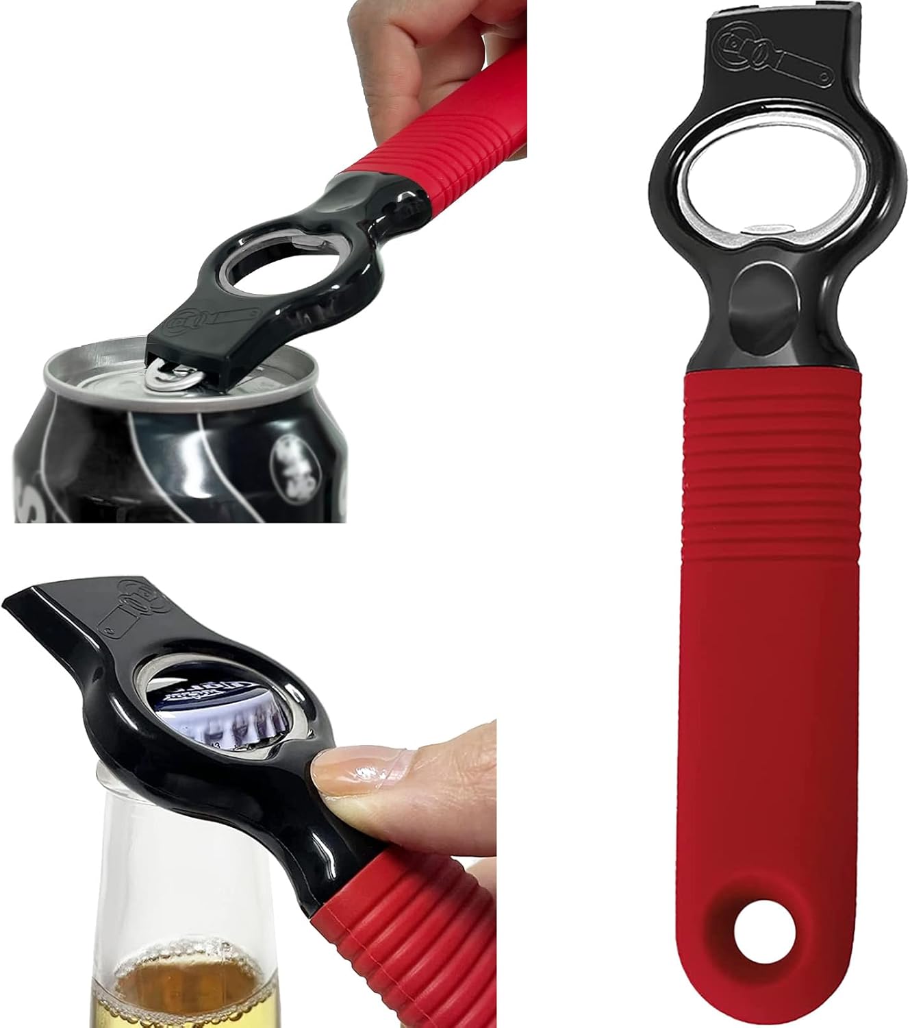 DUNLAGUE 2 in 1 Soda Can Tab Opener and Beer Bottle Opener