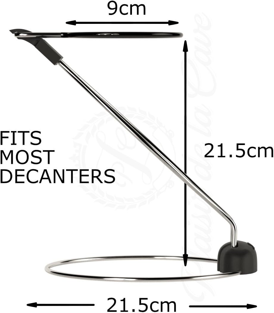 2in1 Wine Decanter Drying Stand – Fast Spotless Carafe Dryer & Compact Folding Rack for Safe Storage - incl. Black Rubber Top (Non Slip & Anti Scratch) - Image 4