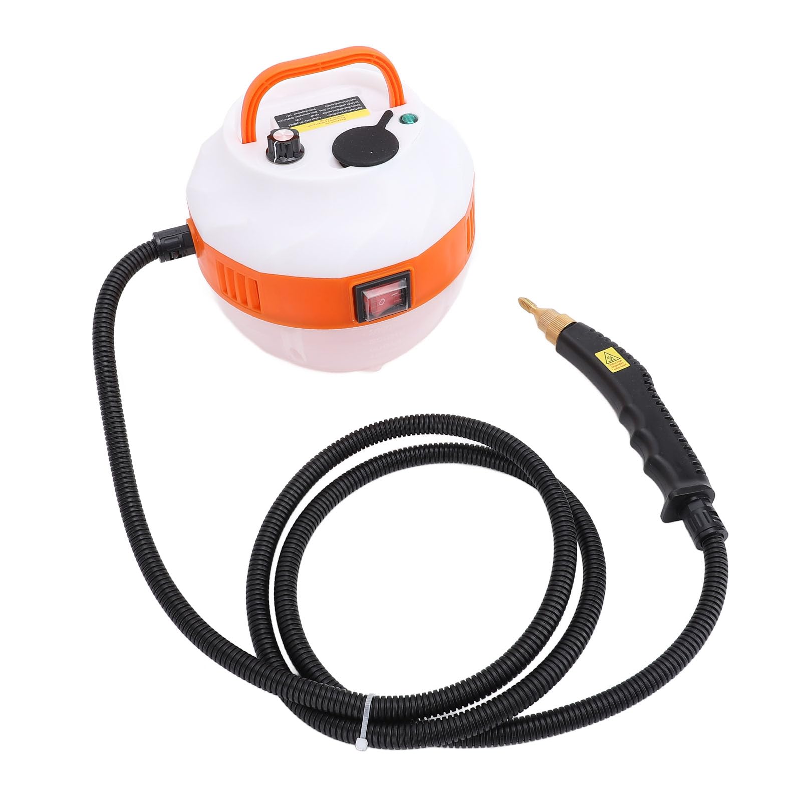 Multipurpose Handheld Steam Cleaner, Deep Clean Hot Pressurized Steam Cleaner for Home, 1L Glass, 105?, 6 Level Buttons, 50-400ML MIN, 2m Spray Gun, 1.5m Cord, White (US Plug 110V)