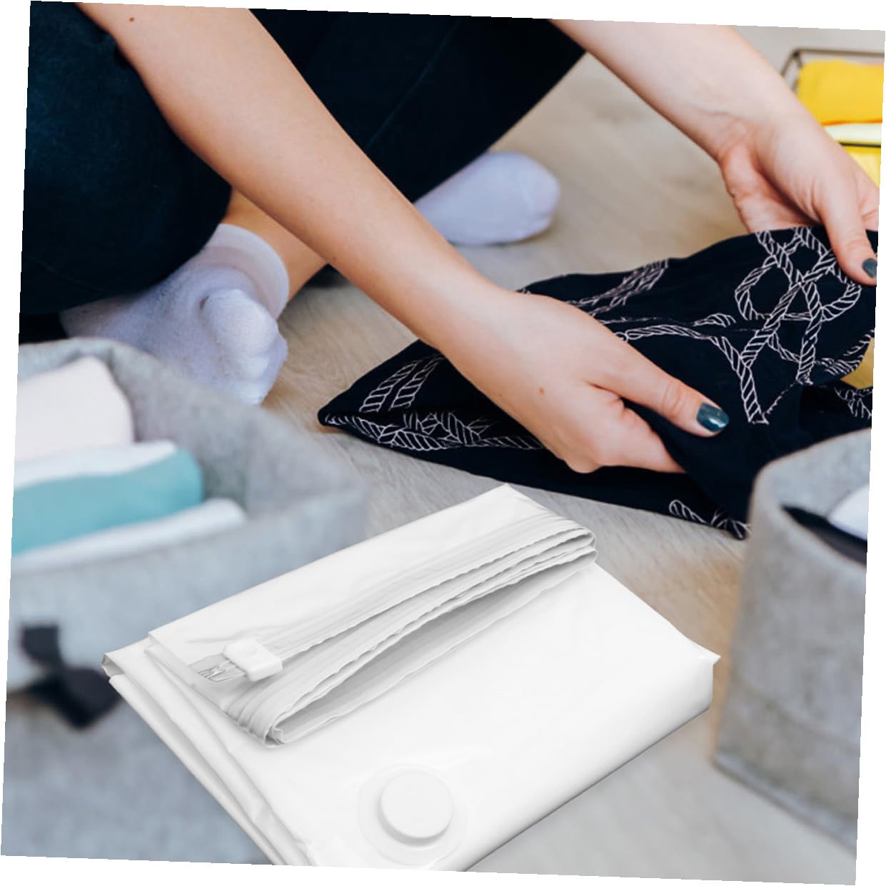 Bolsas de Vacío Reutilizables para Colchón y Ropa, 2 Unidades, 150x100 Cm, Almacenamiento Espacioso