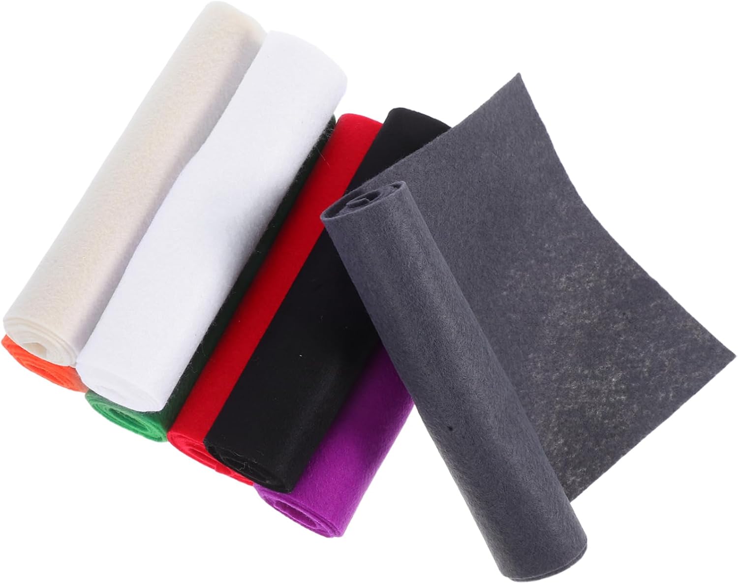 Angoily 16pcs Craft Felt Sheets Soft Non-Woven for Projects Sewing and School Crafts Versatile Vibrant Colors for Creative Design