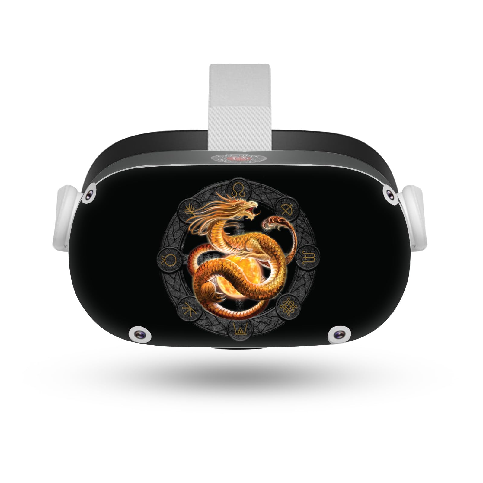 Head Case Designs Officially Licensed Anne Stokes Litha Summer Solstice Dragons of The Sabbats Vinyl Sticker Skin Decal Cover Compatible with Meta Quest 2