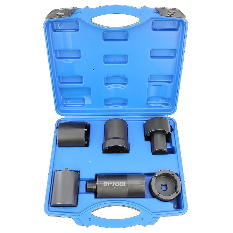 Kit de Soquetes para Porca de Eixo DPTOOL com 6 Peças, Encaixe de 12,7 mm (1/2 pol.), HSPN6P