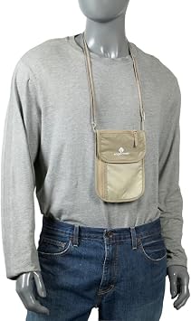 Eagle Creek Undercover Neck Wallet Deluxe - Passport Holder Accessory for Men and Women, Khaki