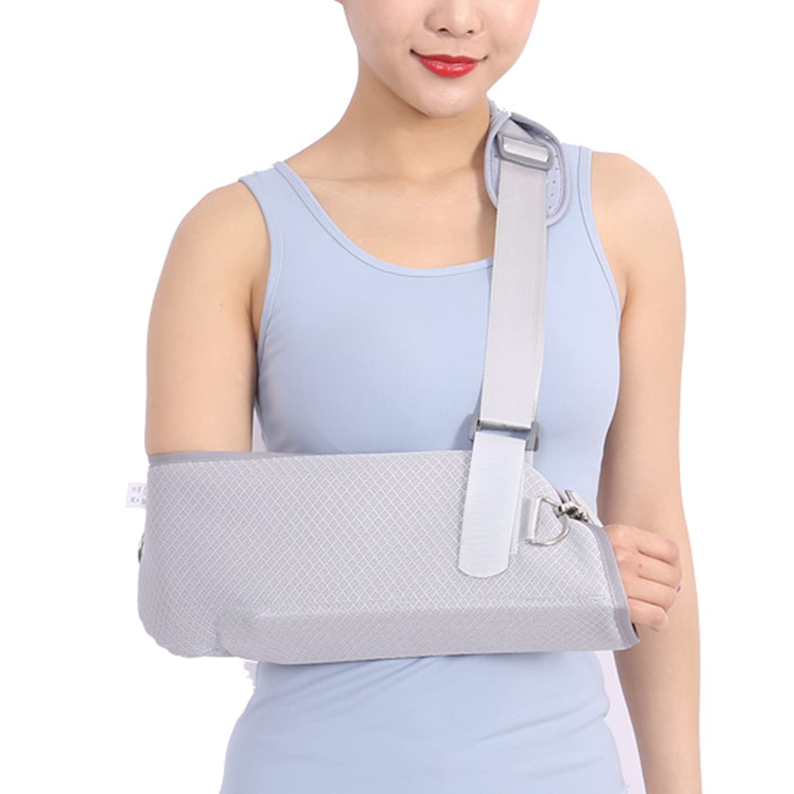 Imbracatura per Il Braccio, Imbracatura per Il Supporto del Braccio, Immobilizzatore per La Spalla, Rete Traspirante Leggera - Stabilizza Il Braccio, La Spalla E Il Polso Dopo Lesioni,S