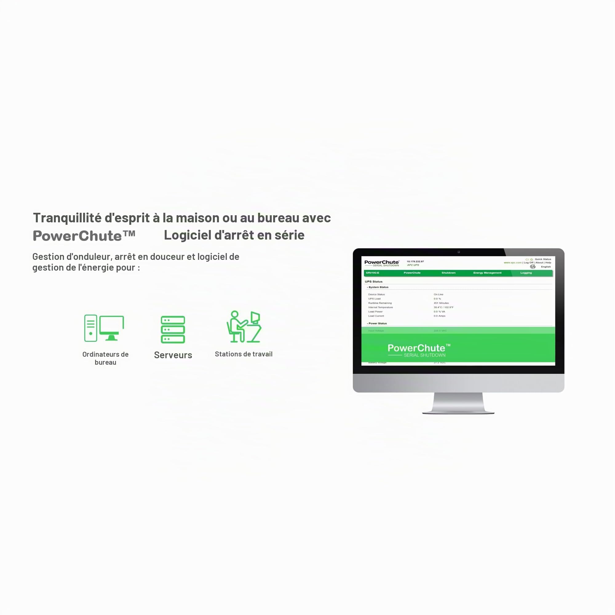 APC BY SCHNEIDER ELECTRIC BR900G-GR Chargeur Noir