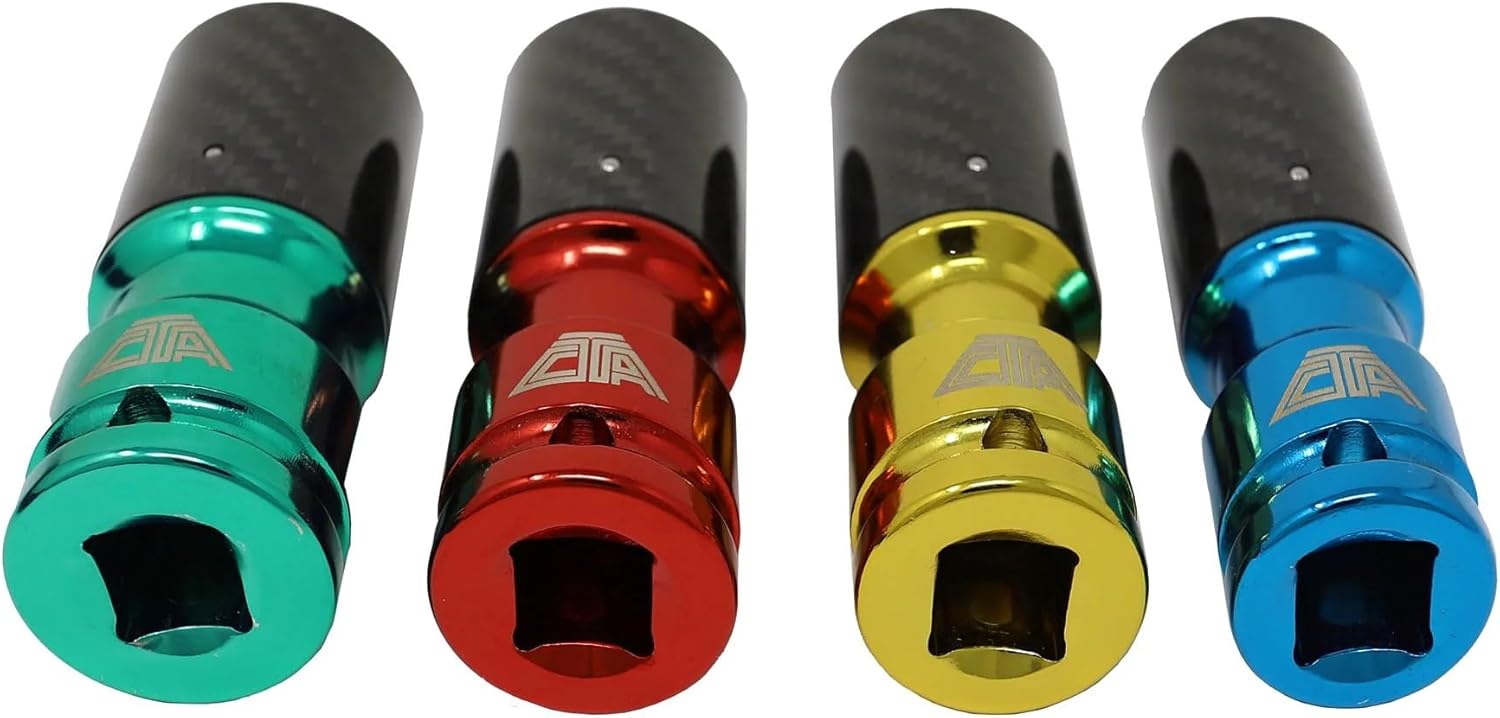 CTA Tools 4250 Metric Lug Socket Set with Carbon Fiber Sleeves, 4-Piece Set