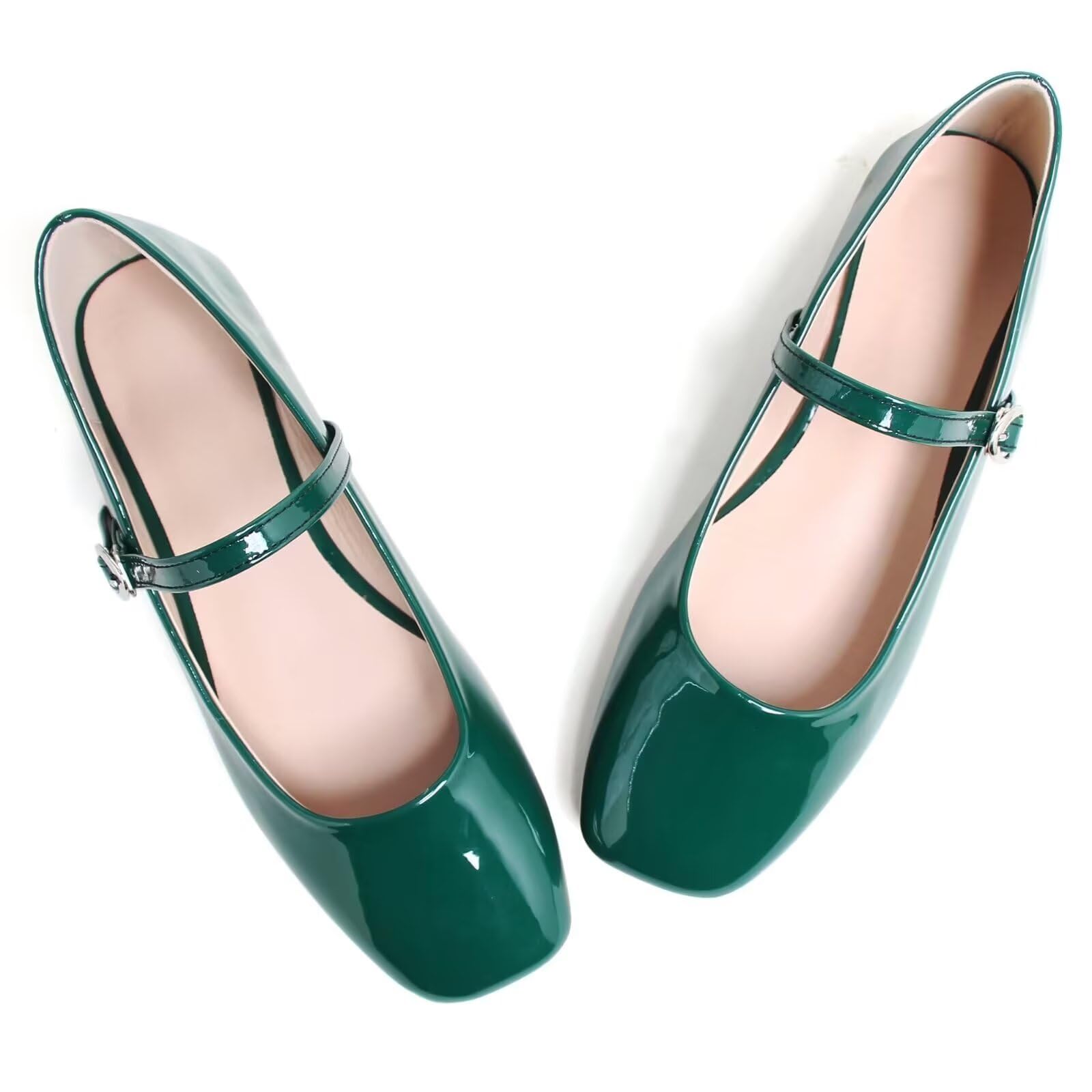 LUXINYU Women's Slip on Flats,Classy Round Toe Solid Classic Mary Jane Ballet Dance Shoes Soft Comfortable PU Flat Shoes