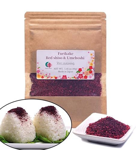 Miniatura 1 de Mayca Moon Furikake Shiso rojo en polvo con ciruela en escabeche, perilla roja y condimento de arroz Umeboshi