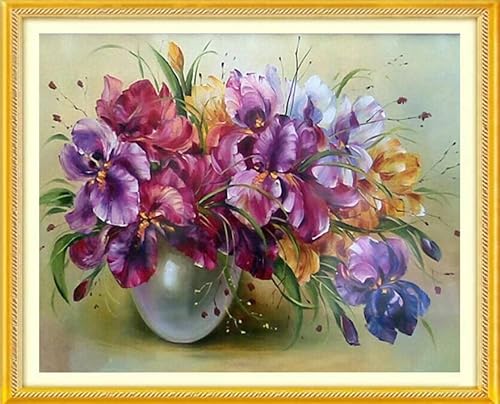 Funxvoot Stamped Cross Stitch Kits Beginners Full Range Of Embroidery Starter Kits For Adults Printed Cross Stitching Diy Kit (Beautiful Flowers 15.7×19.7 Inch) #TOP27