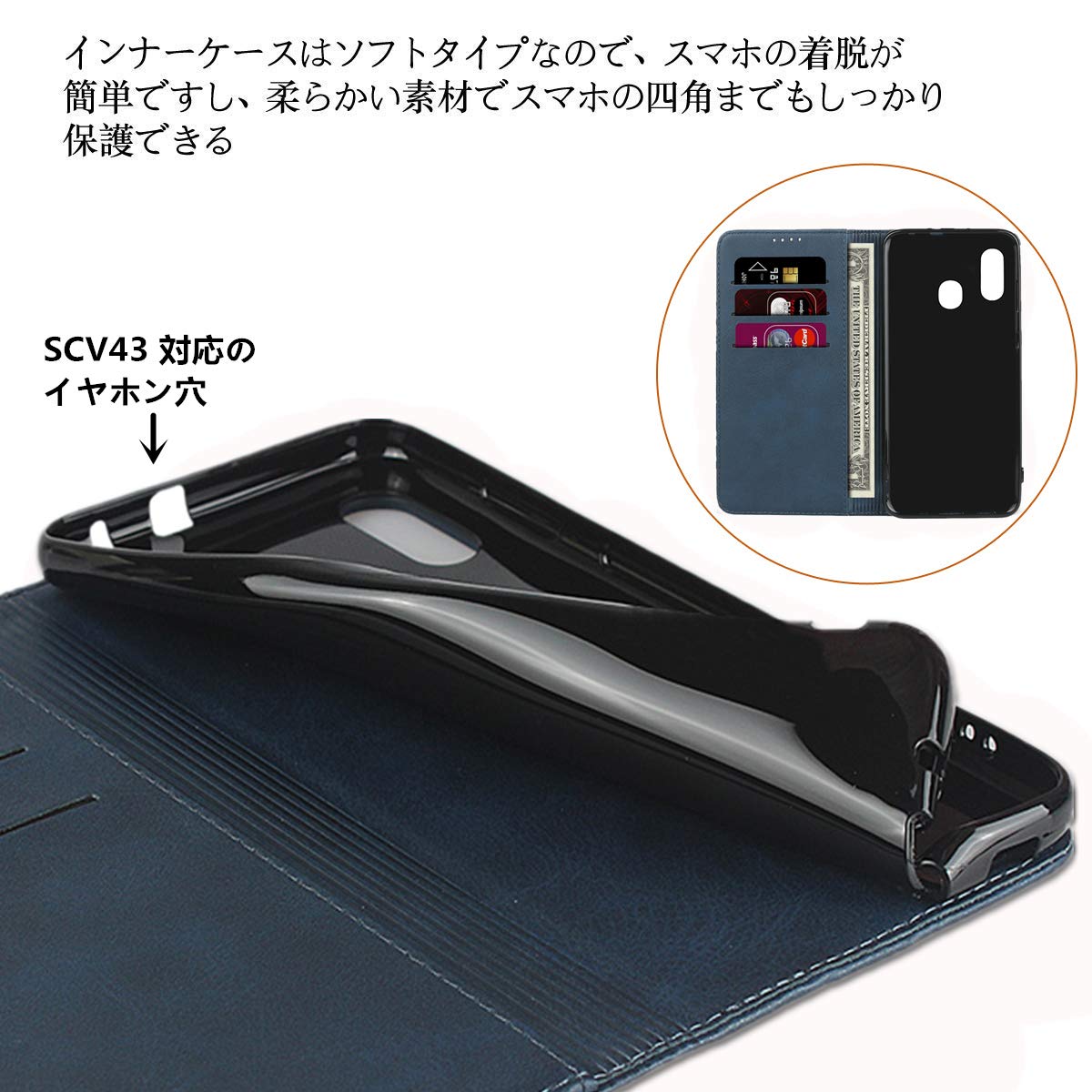 GALAXY a30(SIMフリー)です❗️カバー付き❗️ Amazon.co.jp: Galaxy A30 ケース SCV43 / SIMフリー （日本版