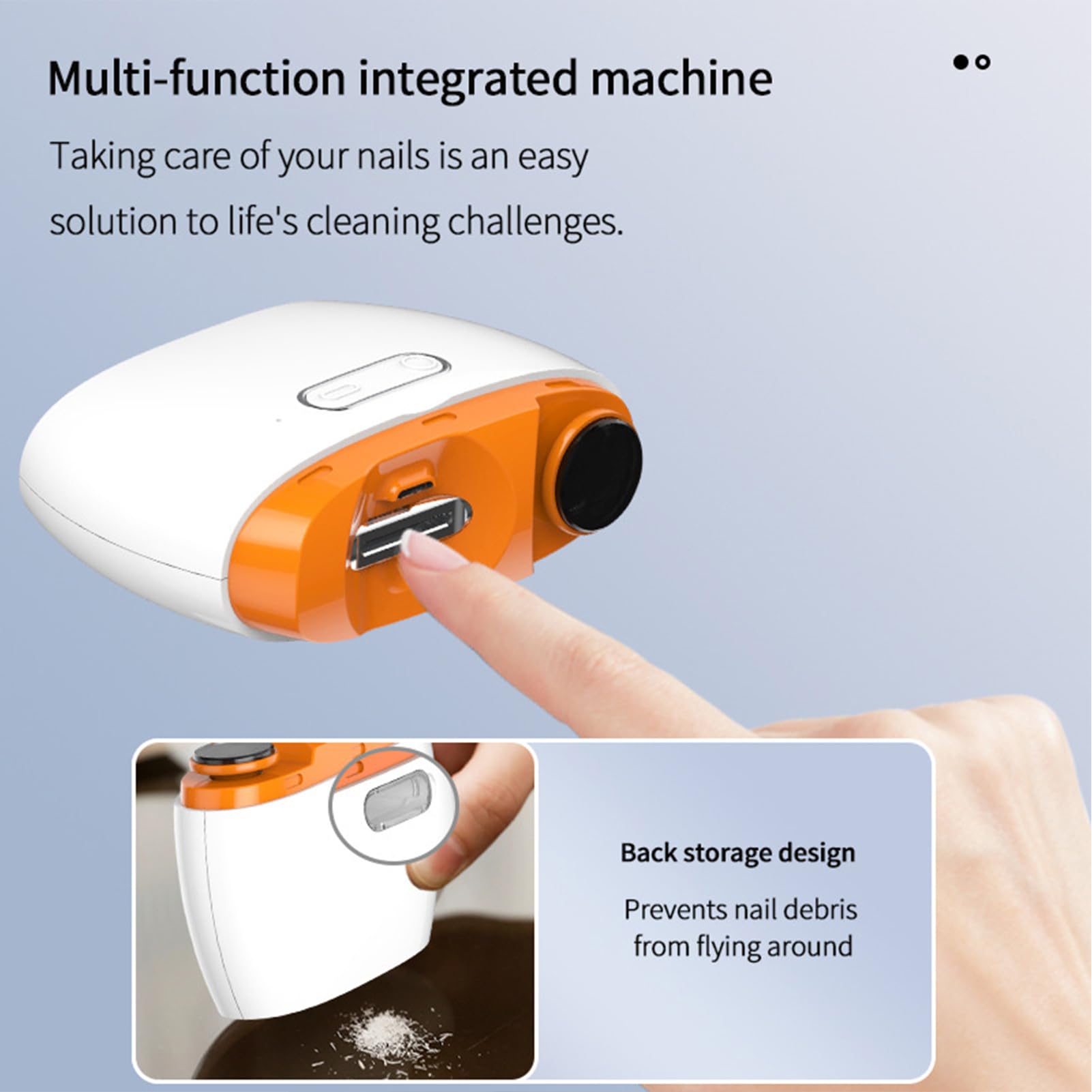 Cortauñas Automático Herramienta de Manicura Recargable | Cortauñas Eléctrico para Personas Mayores Para Casa, Salón, Viaje, Dormitorio, Viaje por Carretera, Desplazamientos y