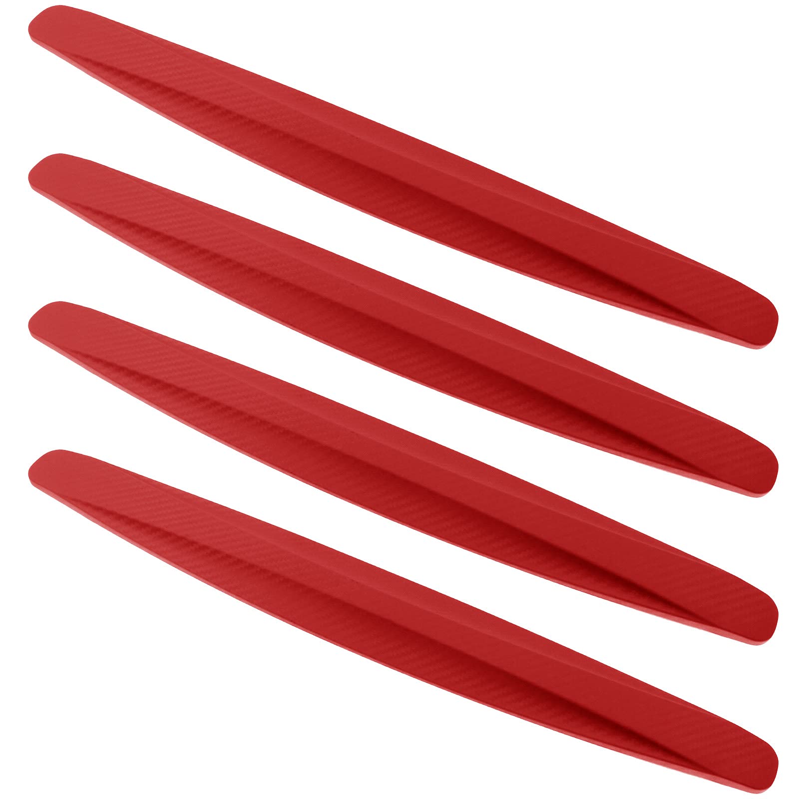 Photo 1 of BokWin Car Bumper Protector Rubber, 4 Pack, Red