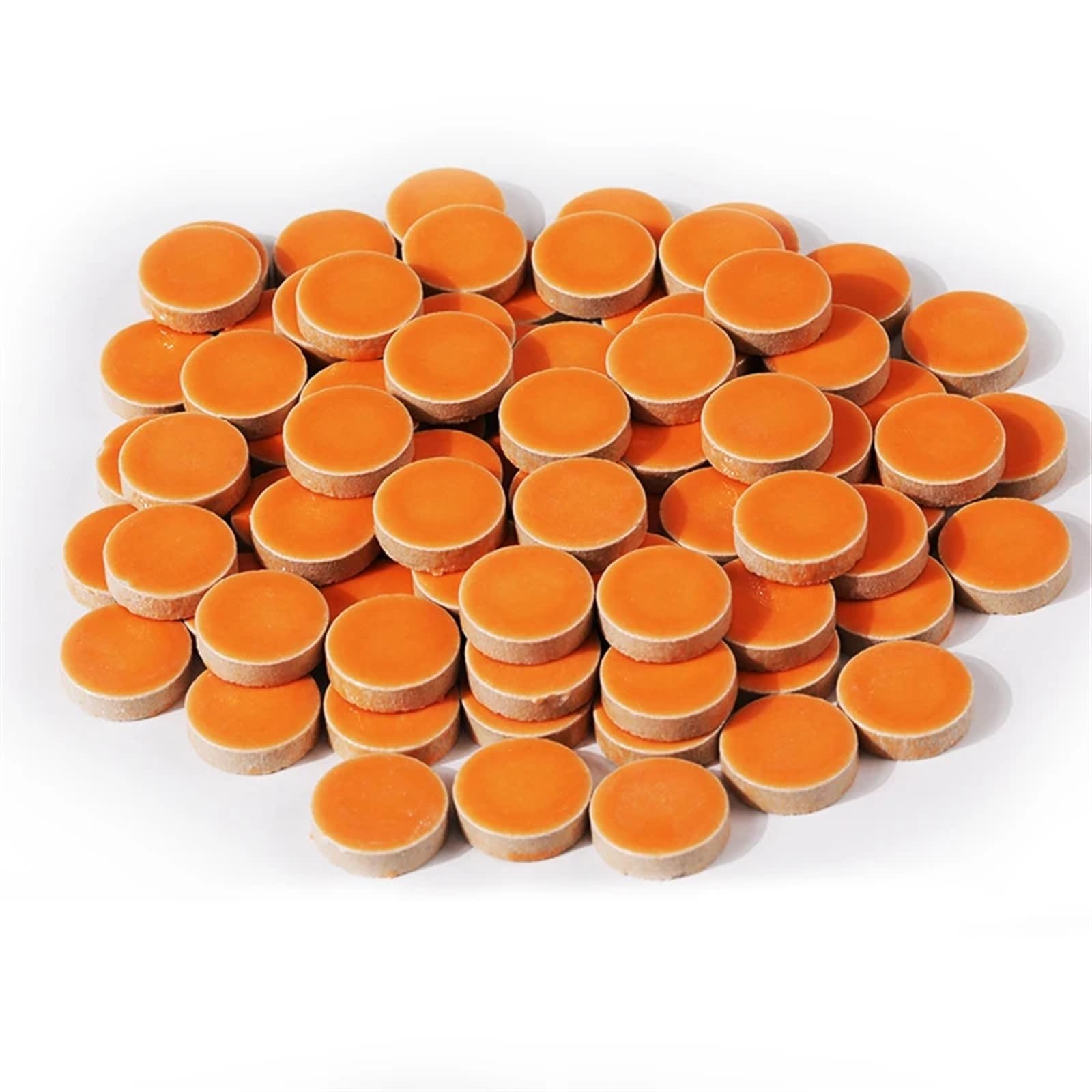 WBTAJZHY DIY Mosaic Kit 200g Multicolor Ceramic Tiles 90 Pcs(Orange)
