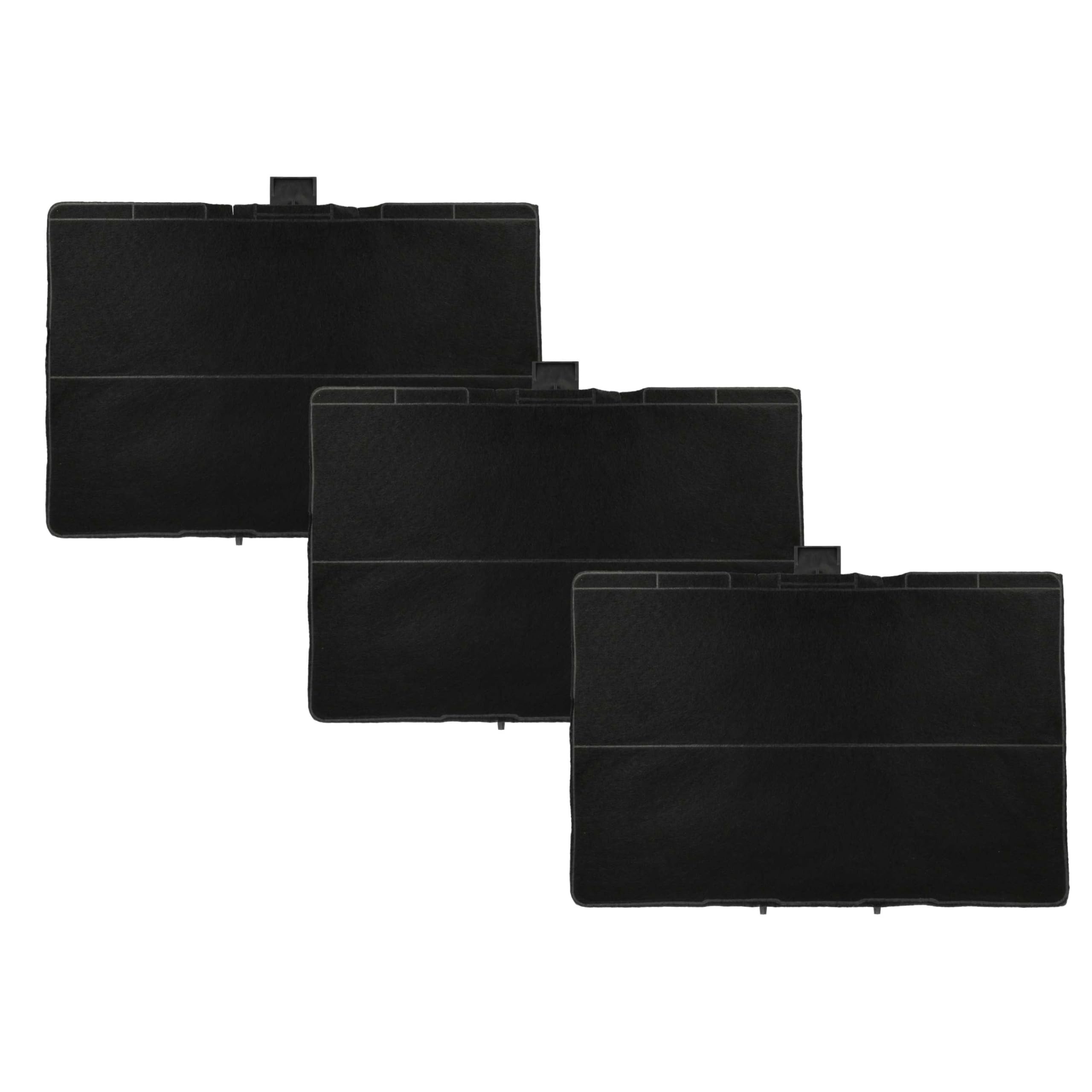 vhbw 3 x filtr z węglem aktywnym kompatybilny z Siemens LC97BCP50/02, LC97BCP50, LC97BC542/04, LC97BCP50/01 okap kuchenny - 31,5 x 21,5 x 2,3 cm