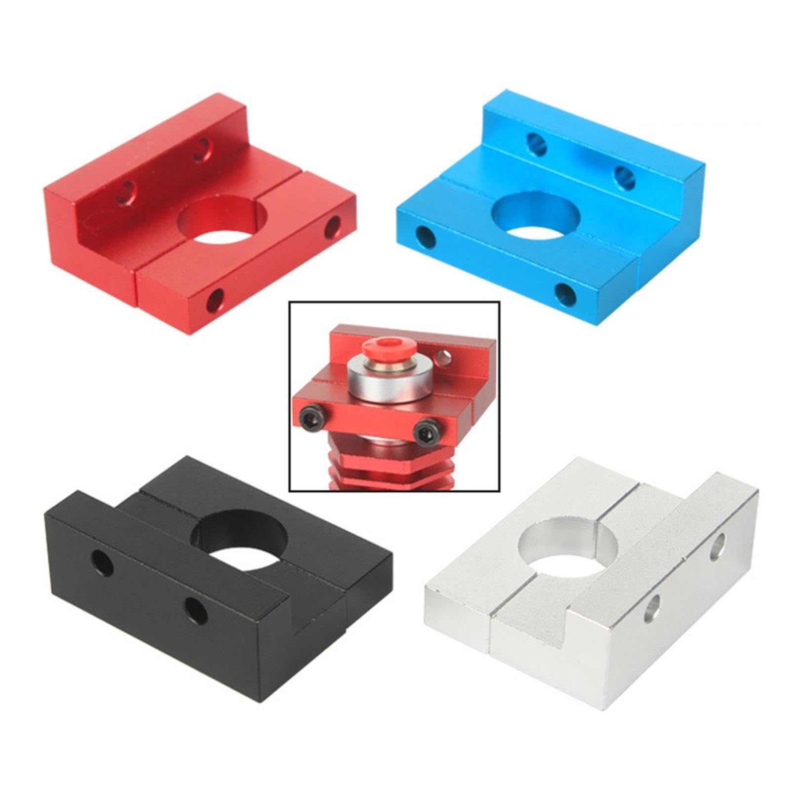 UJEAVETTE Hotend Fixed Block with Screw Kit Hotend Metal Mount Extruder Mount for V6 Black-image-31