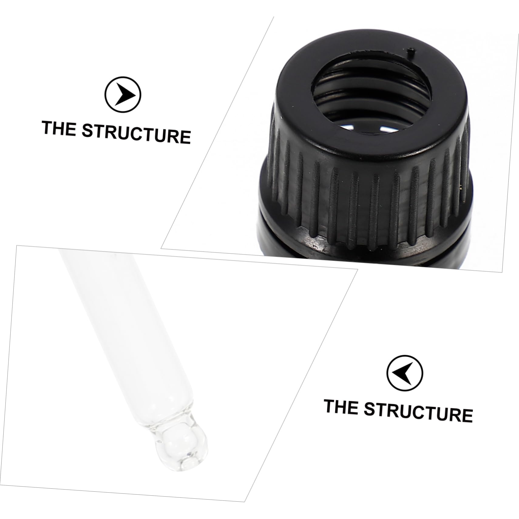 DECHOUS Home Lab Essential Oil Pipette Dropper Rubber Tip Pcs Laboratory Dropper Set