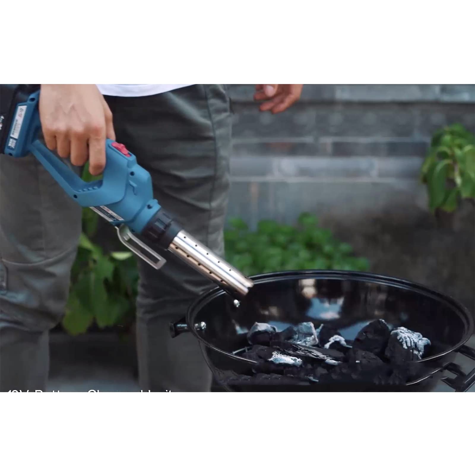 Accendifuoco elettrico a carbonella – Accende rapidamente le griglie del barbecue senza liquido o fiammiferi – Strumento di illuminazione veloce per barbecue a carbone