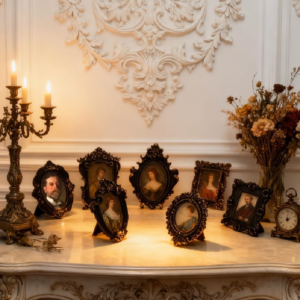 Retro Picture Frame Antique Ornate Photo Frame Decorative Photo Frame Home