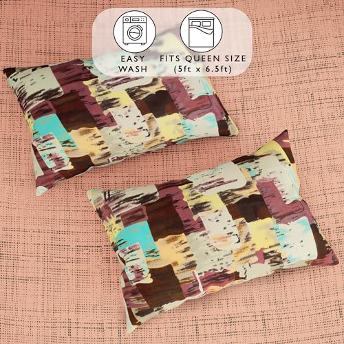 Image of Story@Home Bedsheet For Double Bed | 152TC | Peach | Polka Dot Print | 1 Piece Cotton Bedsheet For Double Bed With 2 Pillow Covers (225 X250Cm) Perfect For Home Decor & Gifting | 100% Cotton Bedsheets