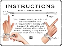 Vista 6 de CRAFTMEMORE Pulsera con colgante de gancho de pescado, hecha con cordón militar 550, pulsera ajustable y tobillera