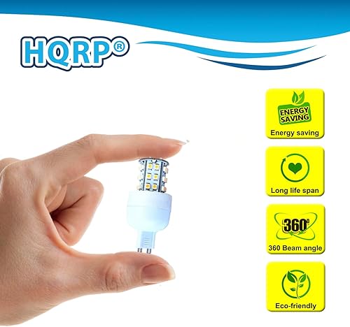 Miniatura 4 de HQRP Regulable G9 36 LED SMD3528 120V AC Bombilla LED Blanco Cálido para Lámparas de Pared, Candelabros, Lámparas de Techo, Luces de Pasillo