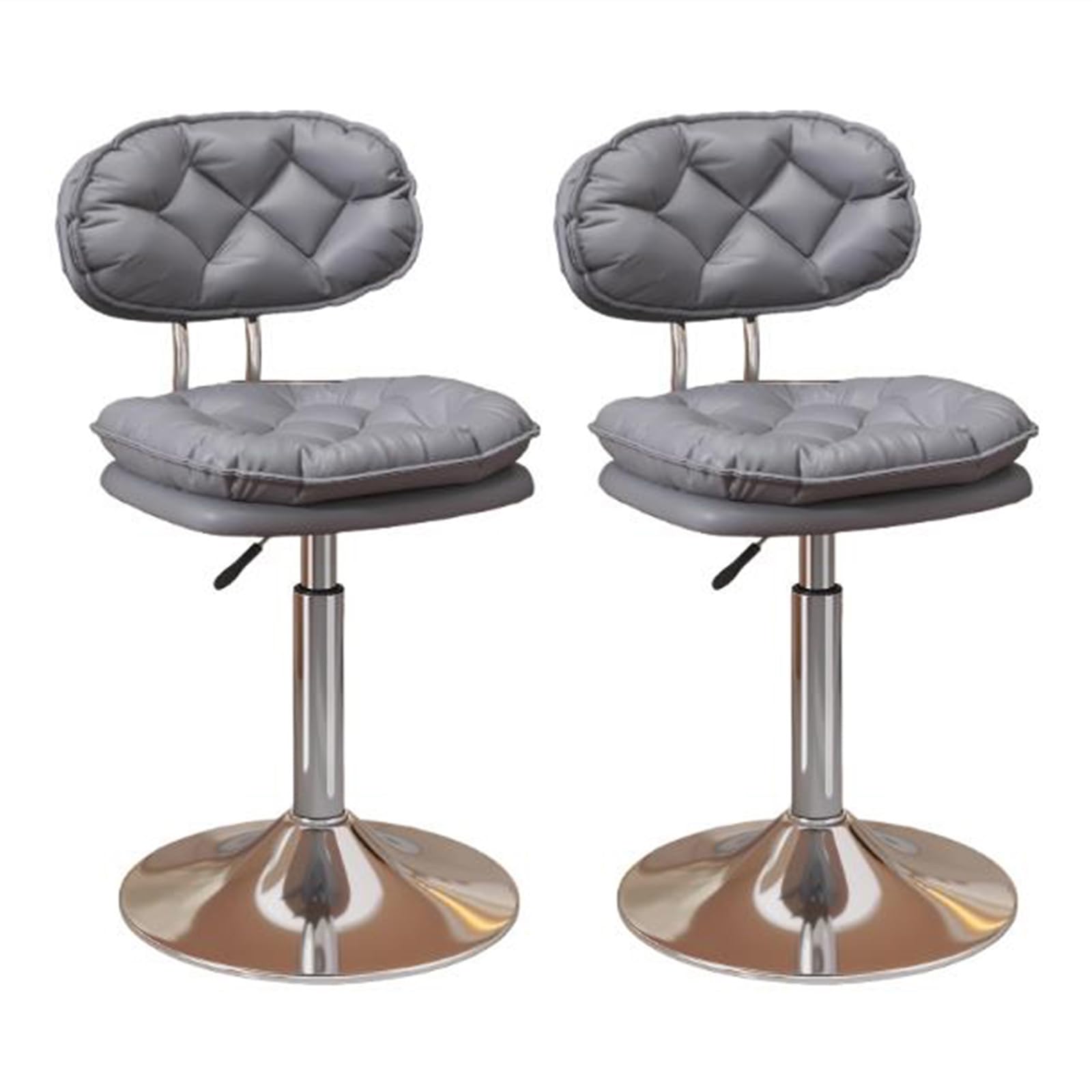 Chaise bar en cuir de selle JATIBOSH : l'élégance vintage de 45 à 57 cm