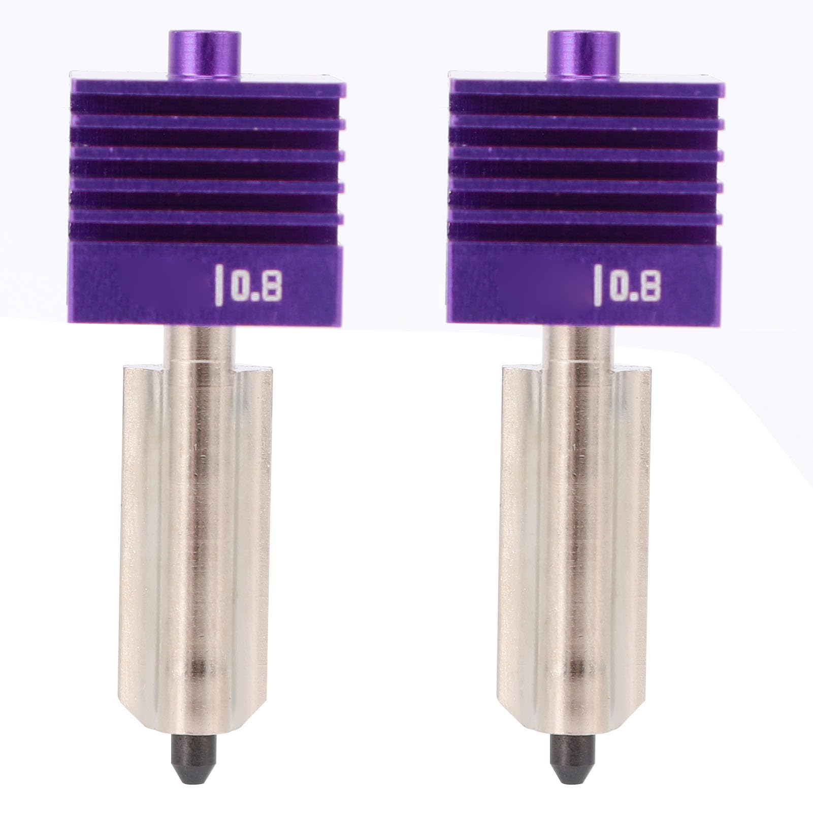 Ejoyous Boquilla de Acero Endurecido, Hotend de Alta Velocidad Recubierto de MPVD de 0,8 Mm con Flujo Resistente a Obstrucciones, Soporte de Calor de 572 °F, para Usuarios de Mini Impresora 3D Lab
