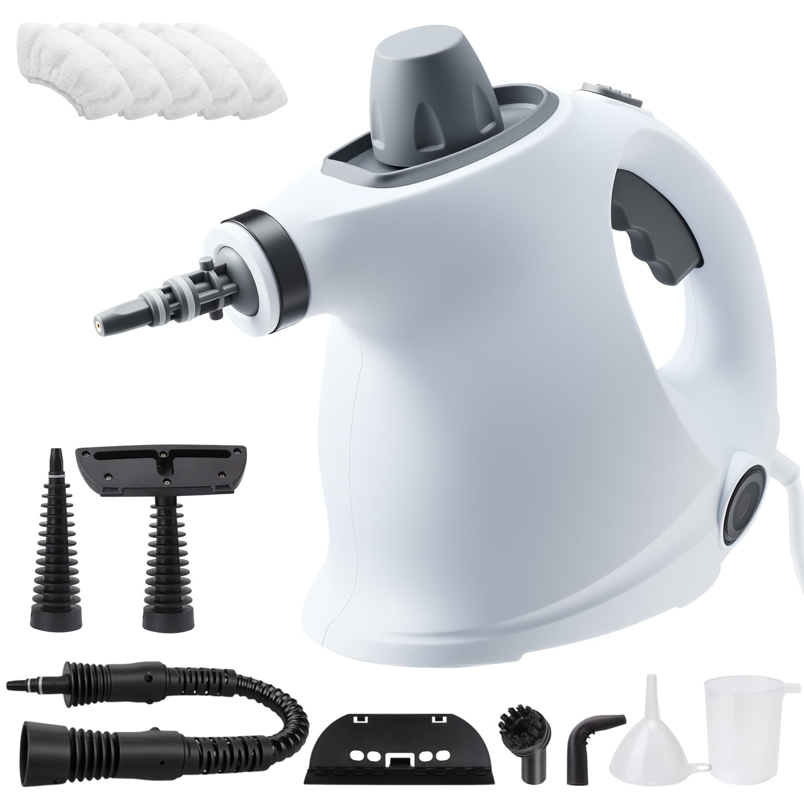 Handheld Steam Cleaner Pressurized Portable Steamer For Home Use With 7 Accessories Safety Lock For Multi-Surface Cleaning Including