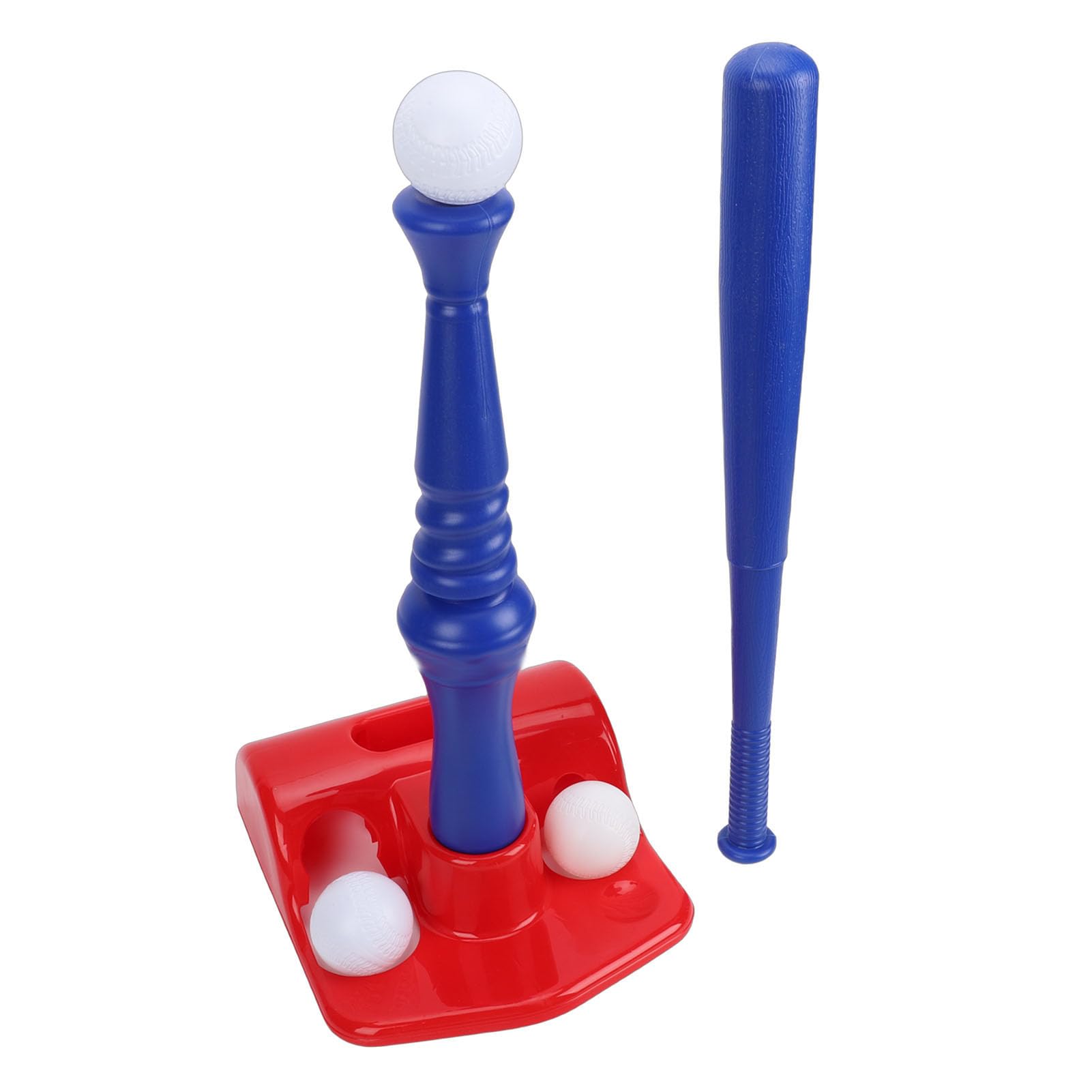Wakects Juego de Entrenamiento de Béisbol para Niños, Pelota en T de Plástico con Diseño de Agarre en Espiral, Fácil Montaje para Jugadores Jóvenes, Diversión en Interiores y Exteriores