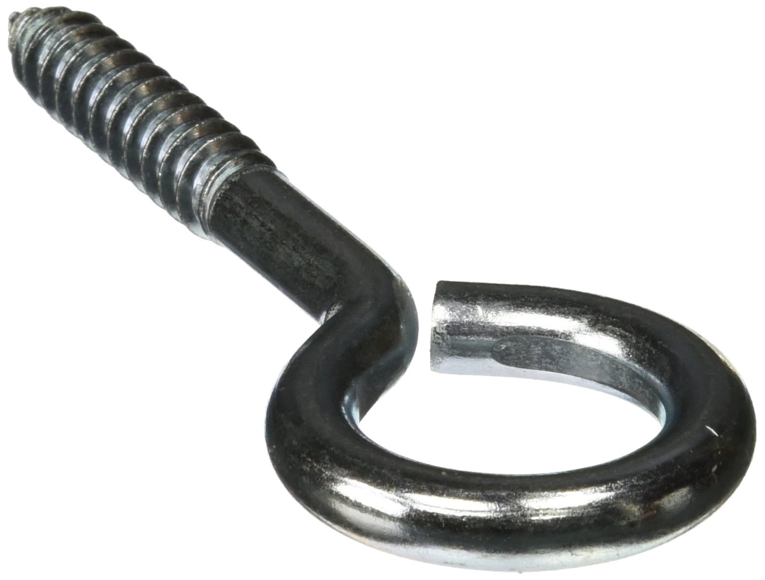 Tornillo de ojo Mintcraft LR256 con rosca para madera en zinc y medida de 3/8 x 5 pulgadas
