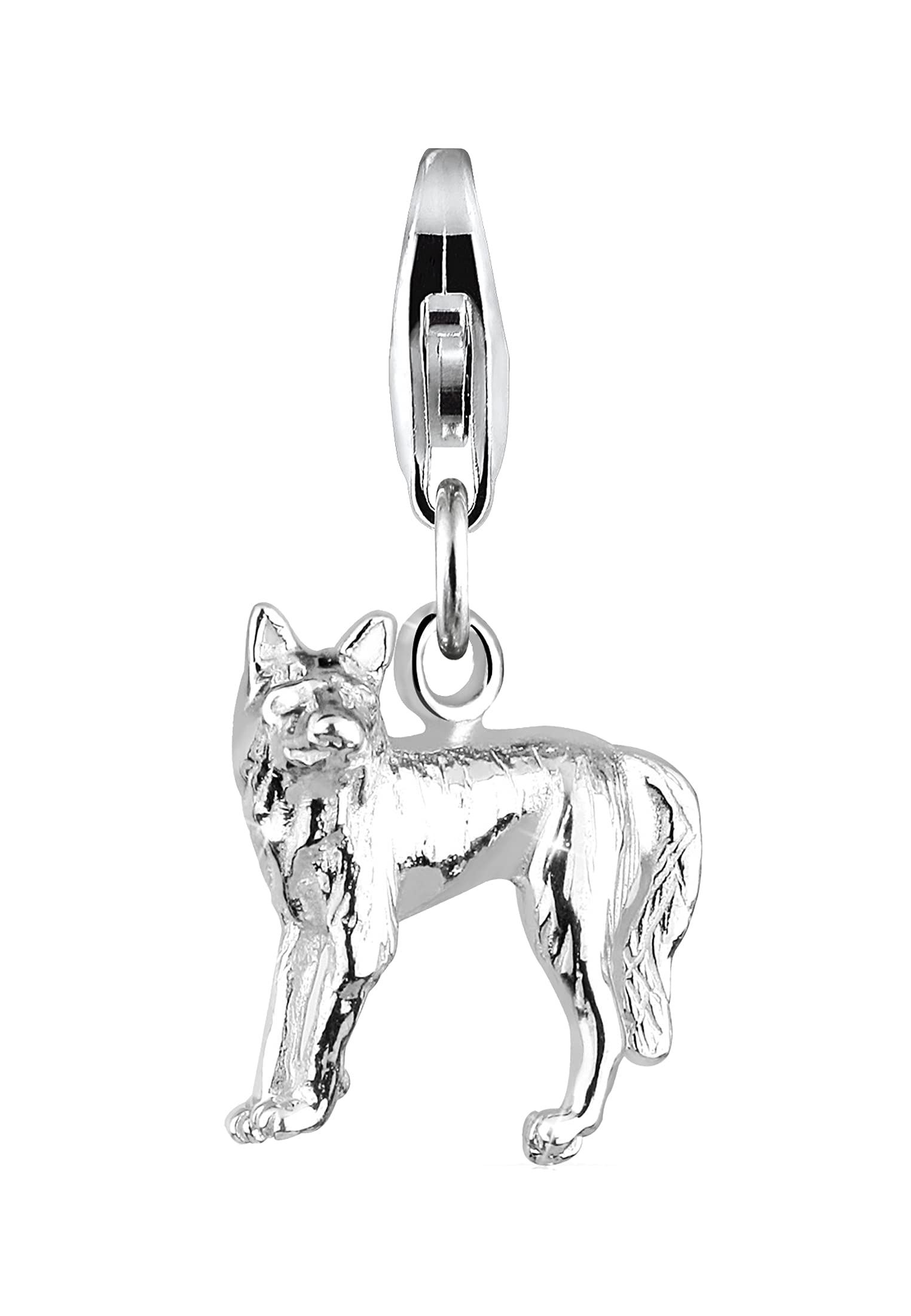 Elli Charm Damen Wolf in 925 Sterling Silber
