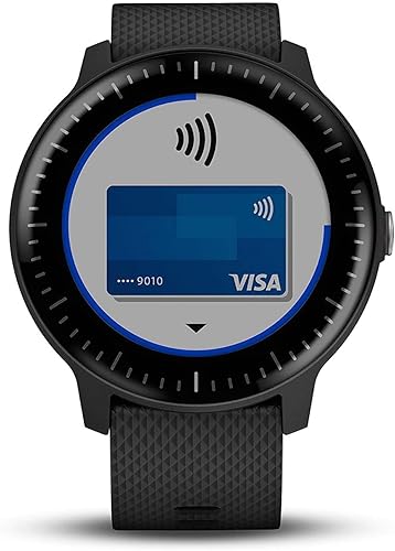 Miniatura 3 de Garmin Vivoactive 3 GPS Smartwatch negro con hardware plateado almacenamiento de música y reproducción renovado