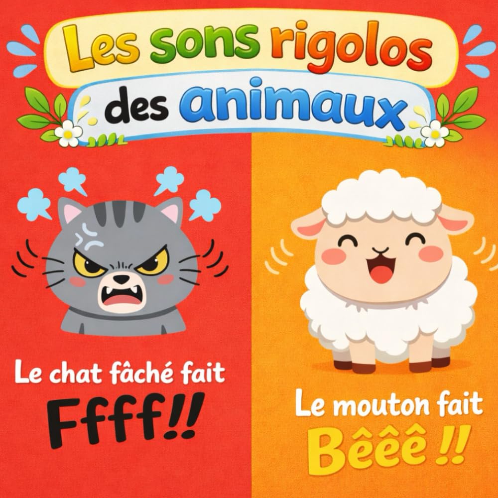 Les sons rigolos des animaux: Animaux de la ferme et de la nature, cris à imiter (0–3 ans)
