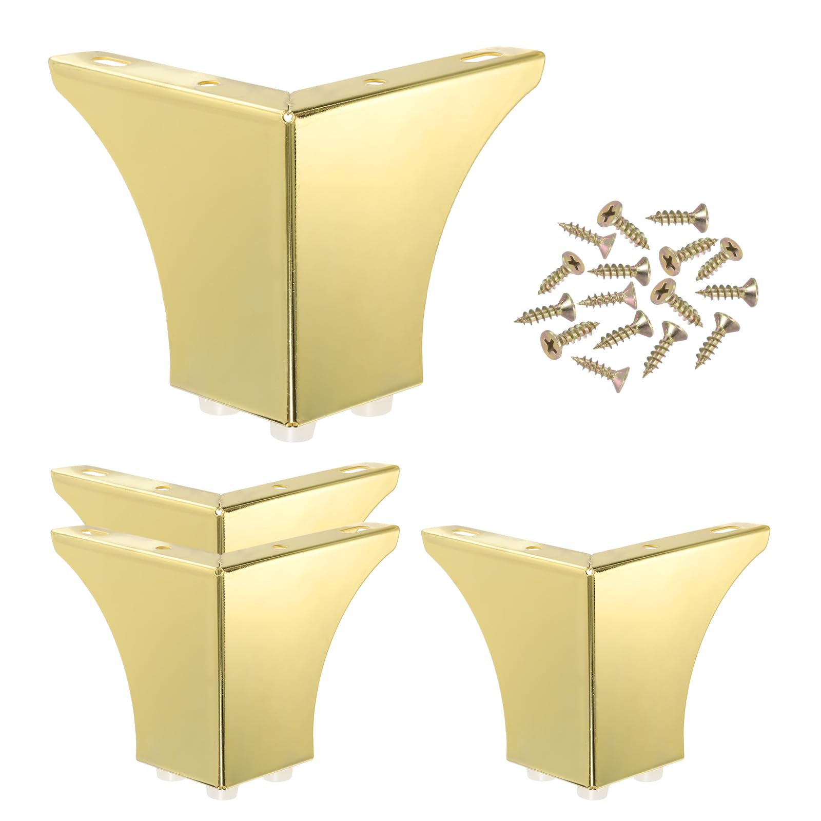 PATIKIL Metal Furniture Legs 3.94 Inch