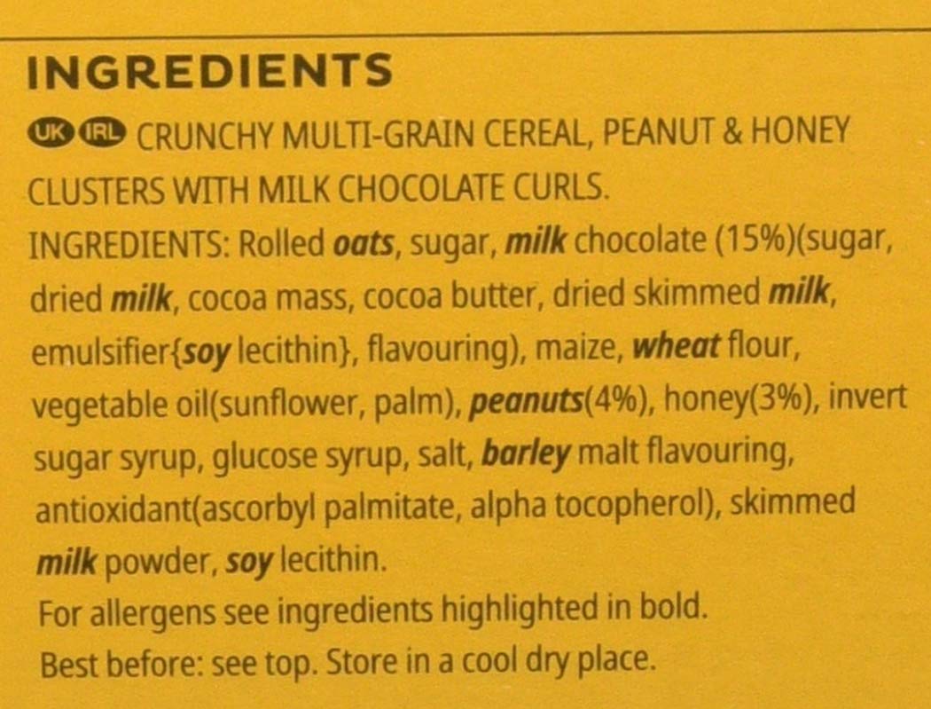 Crunchy Nut Chocolate Clusters Cereal, 450 g (Pack of 5) Buy Online in