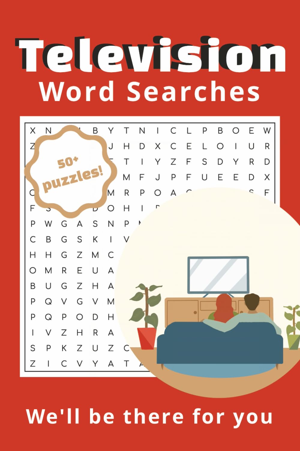 Television Word Search: TV word search puzzle, easy to read print, US and UK TV shows, 50+ puzzles, 6x9in, coffee break, holidays