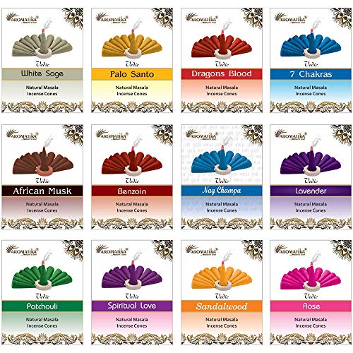 ARO VATIKA Masala Incense Cones Assorted Pack