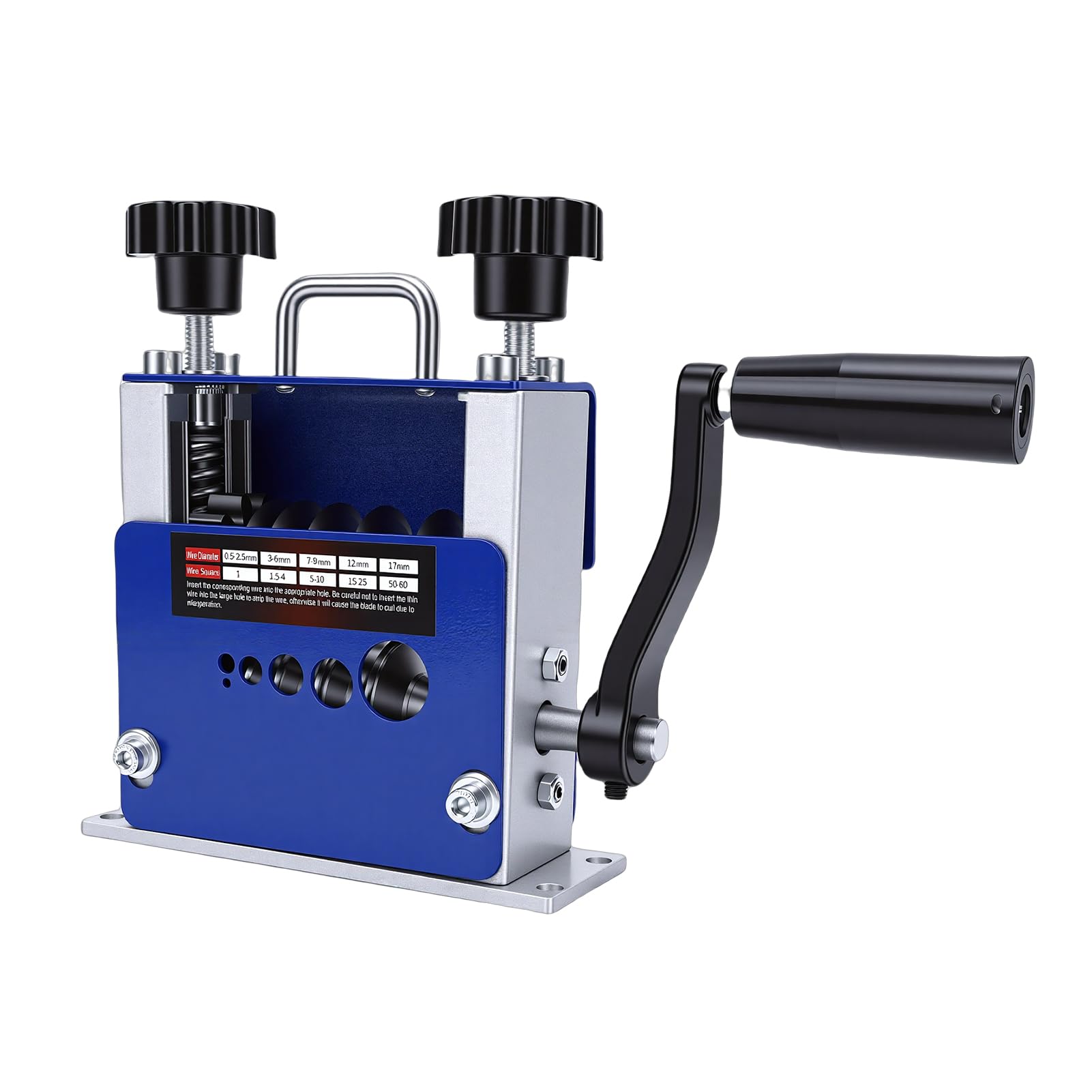 Fockety Macchina Spellafili Manuale, Rullo con Scanalatura a V in Altezza Regolabile da 3,5 Mm 7 Mm 9 12 17, Spelafili Trapano Elettrico con Testa di Taglio di Ricambio per Rame Alluminio Fai da Te